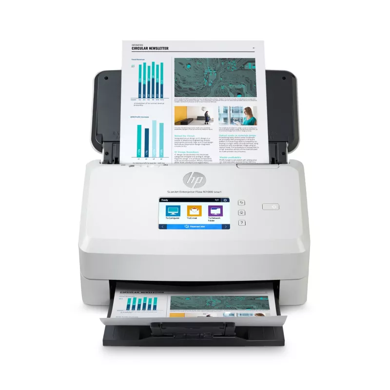 HP Scanjet Enterprise Flow N7000 Digitalizador de alimentação 600 x 600 DPI A4 branco