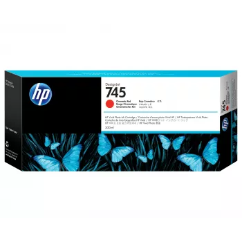 Cartucho de tinta HP 745 300 ml DesignJet, vermelho cromático