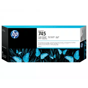 Cartucho de tinta HP 745 300 ml DesignJet, preto fotográfico