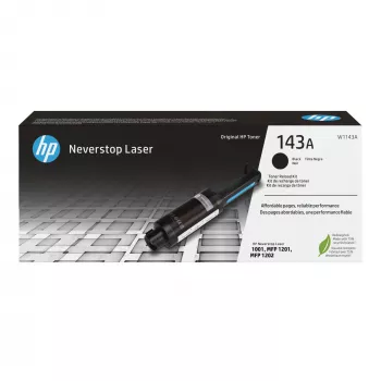 Toner HP 143A preto Original Neverstop Kit de recarga de toner 5000 páginas