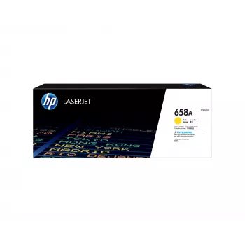 Cartucho de toner original HP 658A amarelo LaserJet, 6000 páginas, amarelo, 1 unid.
