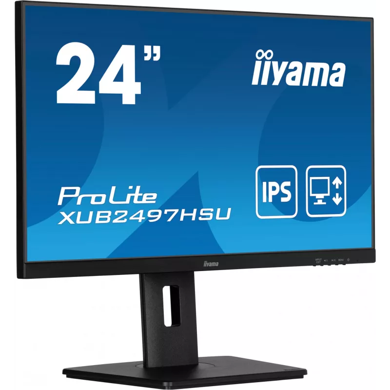 Monitor de computador iiyama XUB2497HSU-B2 60,5 cm (23,8 polegadas) 1920 x 1080 píxeis Full HD LED preto