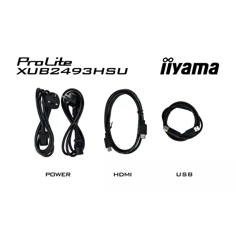 Monitor de computador iiyama XUB2493HSU-B7 60,5 cm (23,8 polegadas) 1920 x 1080 píxeis Full HD LED preto