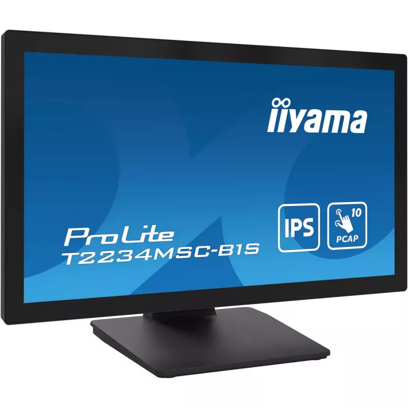Monitor de computador iiyama ProLite T2234MSC-B1S 54,6 cm (21,5 polegadas) 1920 x 1080 píxeis Full HD ecrã tátil preto