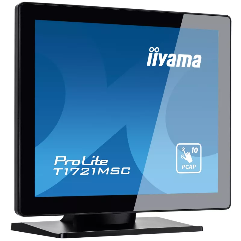 Monitor de computador iiyama ProLite T1721MSC-B2 43,2 cm (17 polegadas) 1280 x 1024 píxeis SXGA LED ecrã tátil de secretária preto