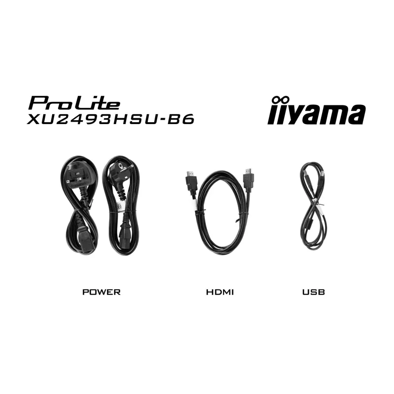 Monitor de computador iiyama ProLite XU2493HSU-B7 60,5 cm (23,8 polegadas) 1920 x 1080 píxeis Full HD LED preto