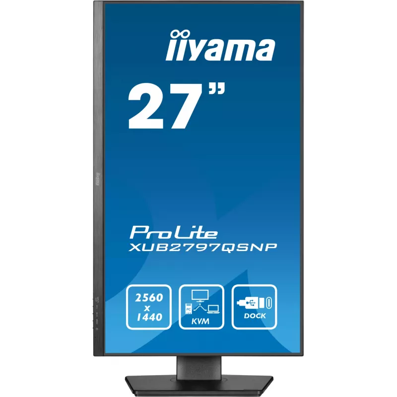 Monitor de computador iiyama ProLite XUB2797QSNP-B1 68,6 cm (27 polegadas) 2560 x 1440 píxeis Quad HD LED preto