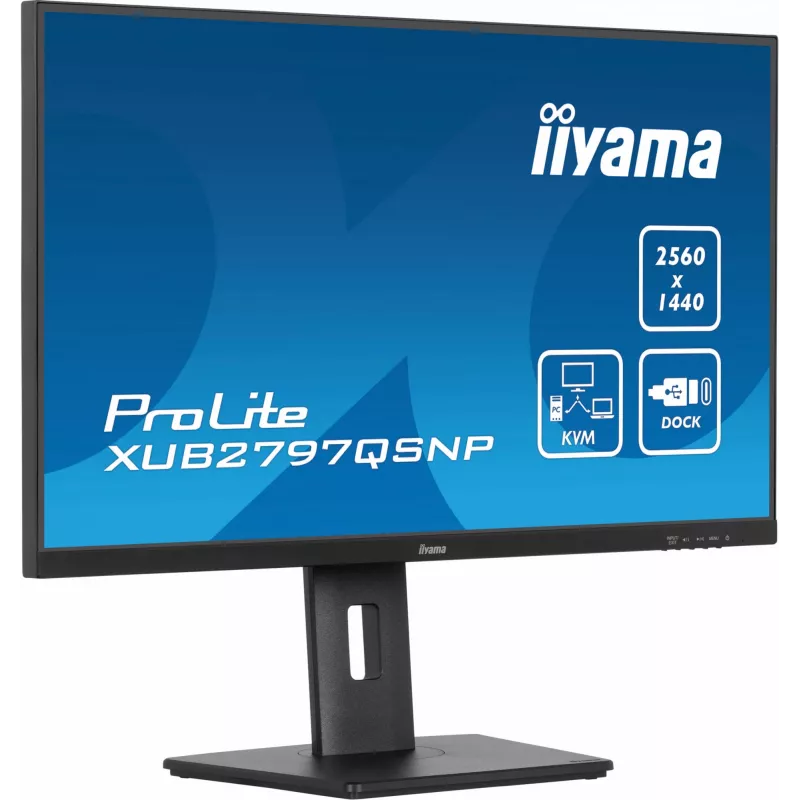 Monitor de computador iiyama ProLite XUB2797QSNP-B1 68,6 cm (27 polegadas) 2560 x 1440 píxeis Quad HD LED preto