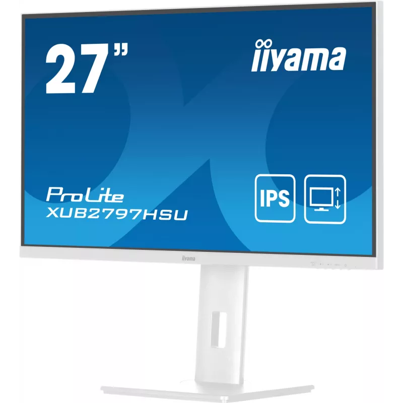 Monitor de computador iiyama ProLite XUB2797HSU-W2 68,6 cm (27 polegadas) 1920 x 1080 píxeis Full HD LED branco