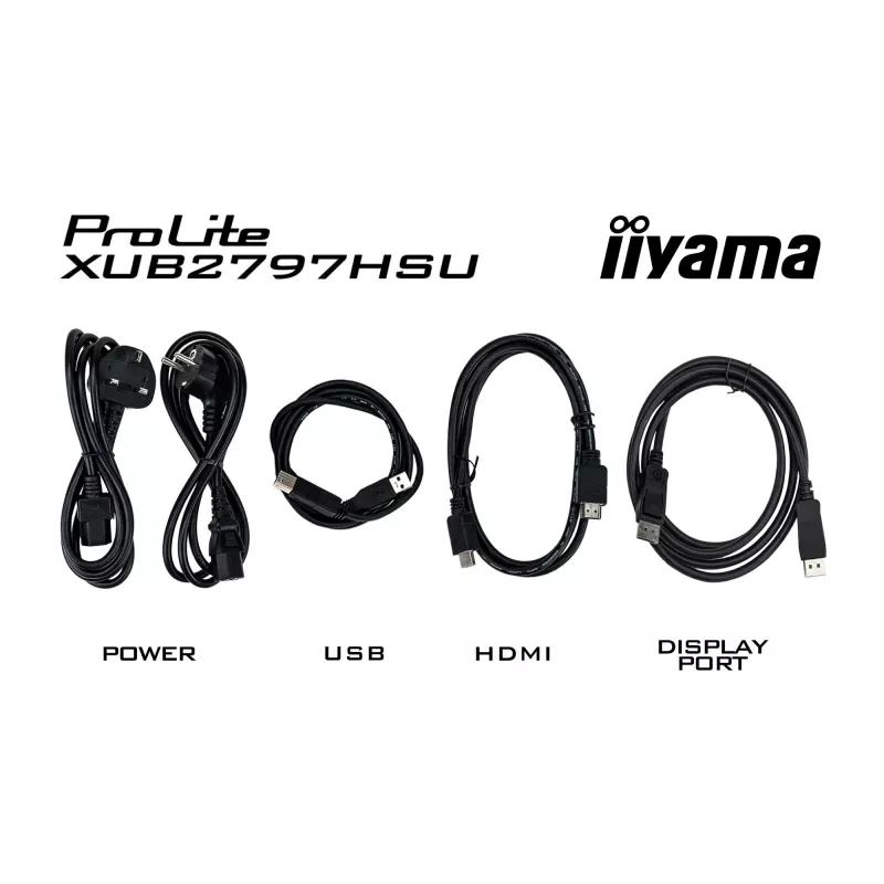 Monitor de computador iiyama ProLite XUB2797HSU-W2 68,6 cm (27 polegadas) 1920 x 1080 píxeis Full HD LED branco