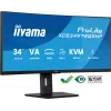 Monitor de computador iiyama ProLite XCB3497WQSNP-B1 86,4 cm (34 polegadas) 3440 x 1440 píxeis UltraWide Quad HD LED preto