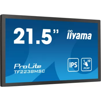 Monitor de computador iiyama TF2238MSC-B1 53,3 cm (21 polegadas) 1920 x 1080 píxeis Full HD LED ecrã tátil preto
