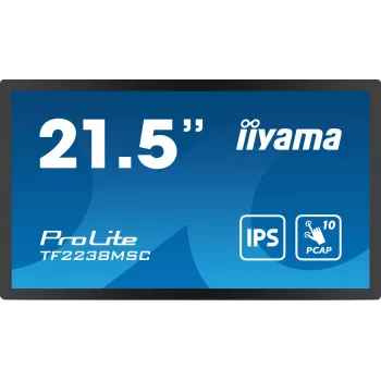 Monitor de computador iiyama TF2238MSC-B1 53,3 cm (21 polegadas) 1920 x 1080 píxeis Full HD LED ecrã tátil preto