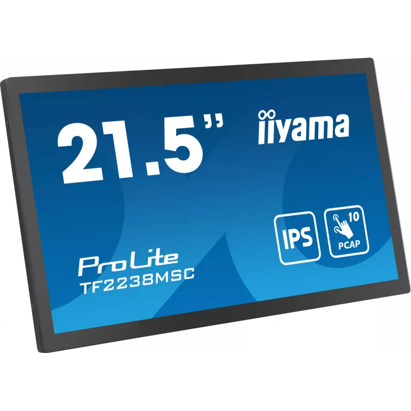 Monitor de computador iiyama TF2238MSC-B1 53,3 cm (21 polegadas) 1920 x 1080 píxeis Full HD LED ecrã tátil preto