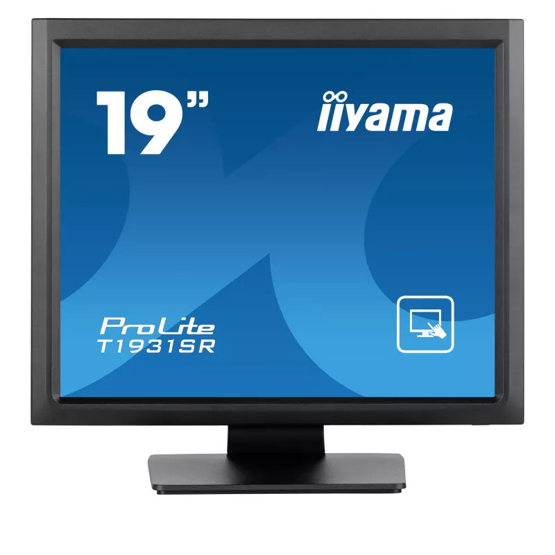 Monitor de computador iiyama ProLite T1931SR-B1S 48,3 cm (19 polegadas) 1280 x 1024 píxeis SXGA LCD ecrã tátil preto