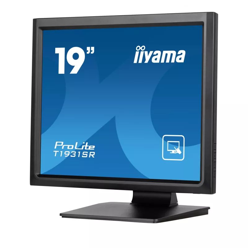 Monitor de computador iiyama ProLite T1931SR-B1S 48,3 cm (19 polegadas) 1280 x 1024 píxeis SXGA LCD ecrã tátil preto