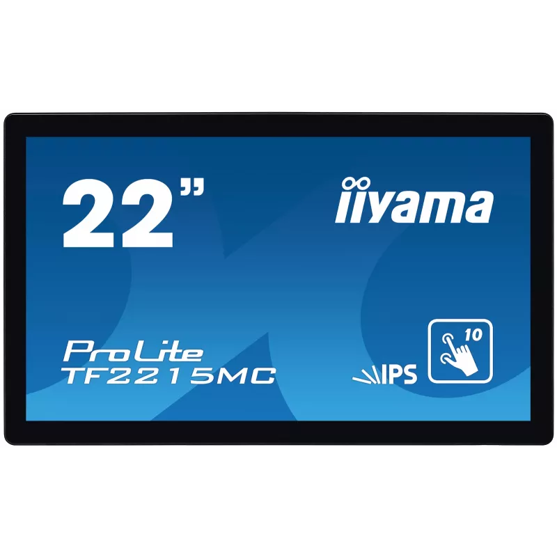 Monitor de computador iiyama ProLite TF2215MC-B2 54,6 cm (21,5 polegadas) 1920 x 1080 píxeis Full HD LED ecrã tátil multiuso preto