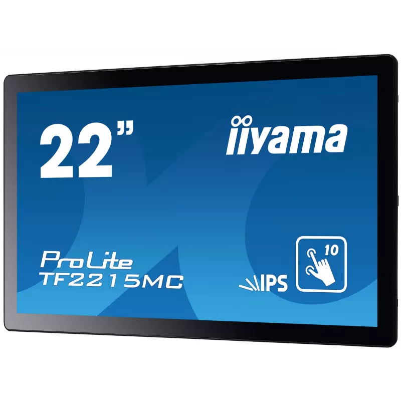 Monitor de computador iiyama ProLite TF2215MC-B2 54,6 cm (21,5 polegadas) 1920 x 1080 píxeis Full HD LED ecrã tátil multiuso preto