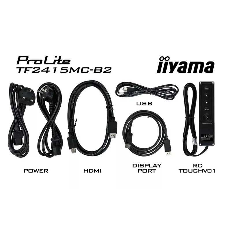 Monitor de computador iiyama ProLite TF2215MC-B2 54,6 cm (21,5 polegadas) 1920 x 1080 píxeis Full HD LED ecrã tátil multiuso preto