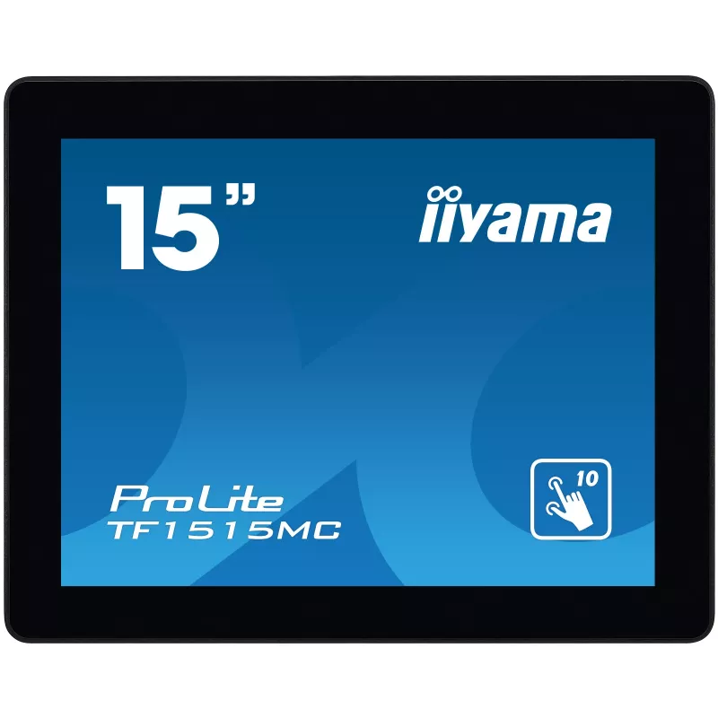 Monitor de computador iiyama TF1515MC-B2 38,1 cm (15 polegadas) 1024 x 768 píxeis XGA LED ecrã tátil preto