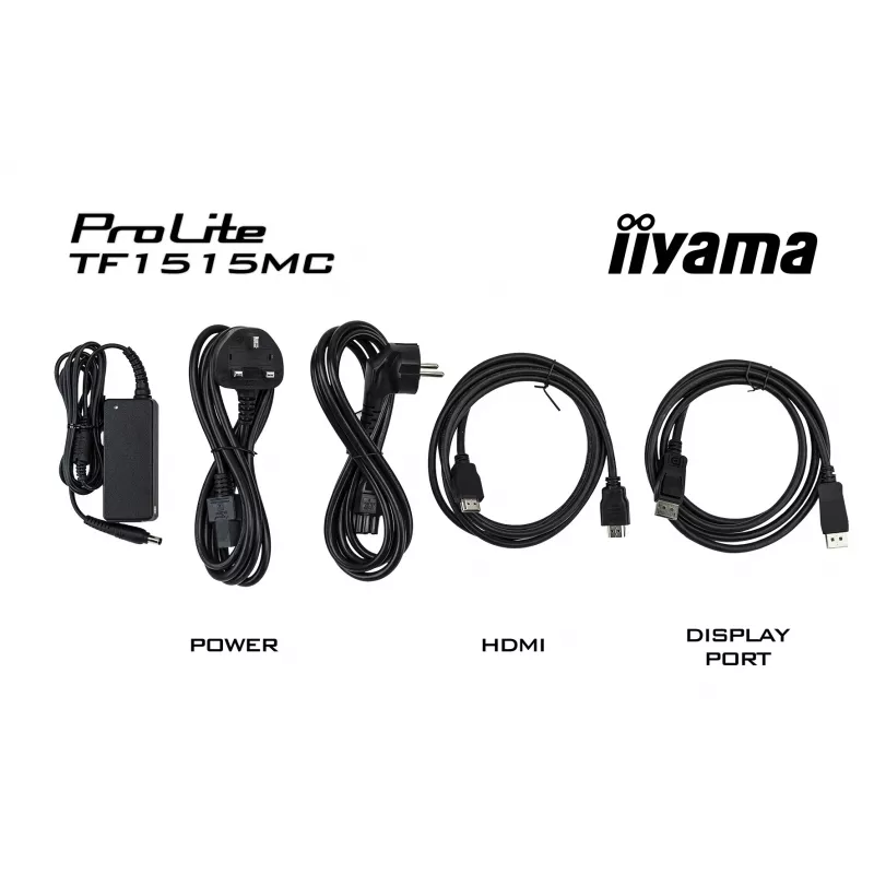 Monitor de computador iiyama TF1515MC-B2 38,1 cm (15 polegadas) 1024 x 768 píxeis XGA LED ecrã tátil preto