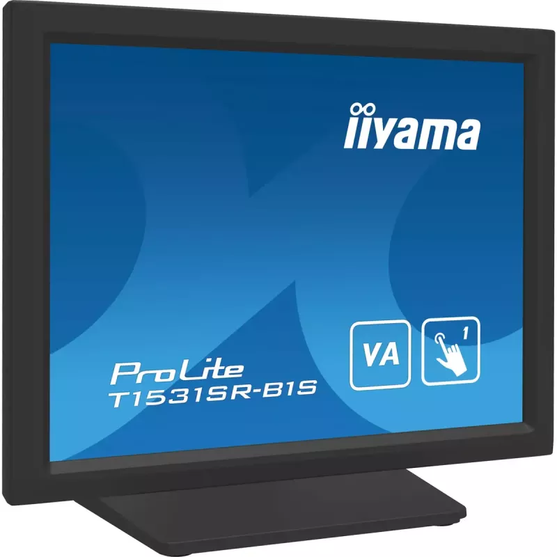 Monitor de computador iiyama T1531SR-B1S 38,1 cm (15 polegadas) 1024 x 768 píxeis XGA LCD ecrã tátil preto