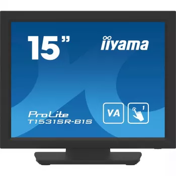 Monitor de computador iiyama T1531SR-B1S 38,1 cm (15 polegadas) 1024 x 768 píxeis XGA LCD ecrã tátil preto