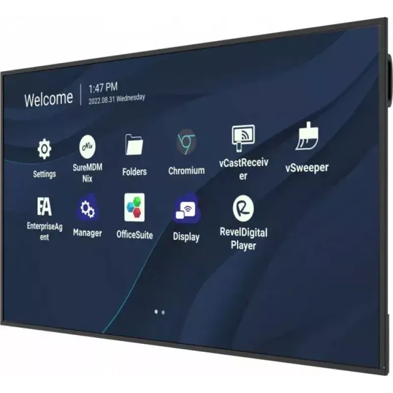 ViewSonic CDE7530 ecrã de sinalização digital de 190,5 cm (75 polegadas) 4K Ultra HD (3840 x 2160), 450 cd/m², Wi-Fi, USB-C, leitor multimédia SoC integrado, Android 11, preto