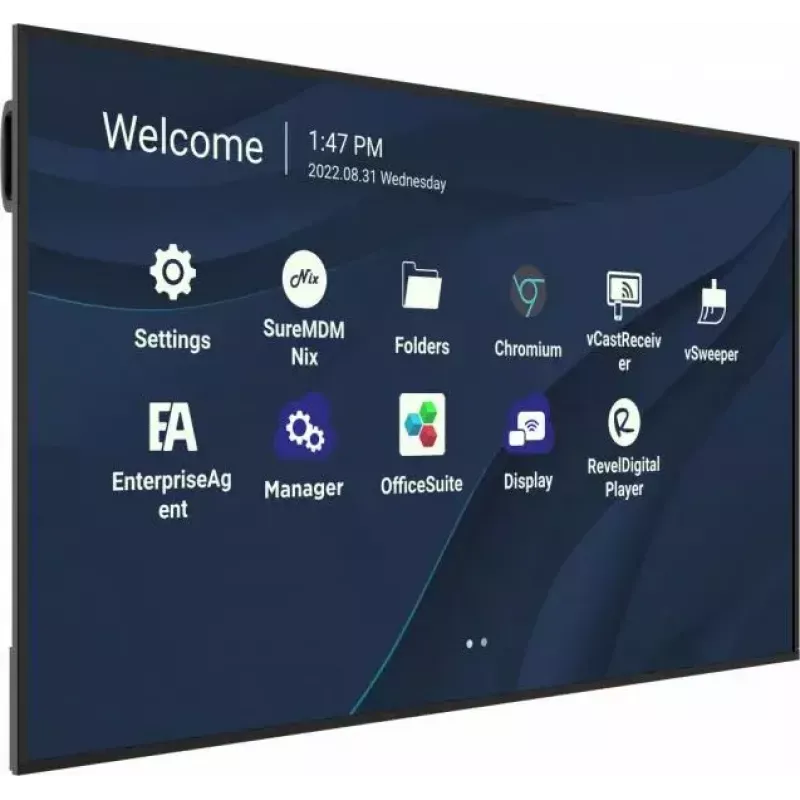 ViewSonic CDE7530 ecrã de sinalização digital de 190,5 cm (75 polegadas) 4K Ultra HD (3840 x 2160), 450 cd/m², Wi-Fi, USB-C, leitor multimédia SoC integrado, Android 11, preto