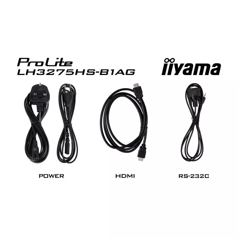 Ecrã de sinalização digital ecrã plano iiyama LH3275HS-B1AG 32