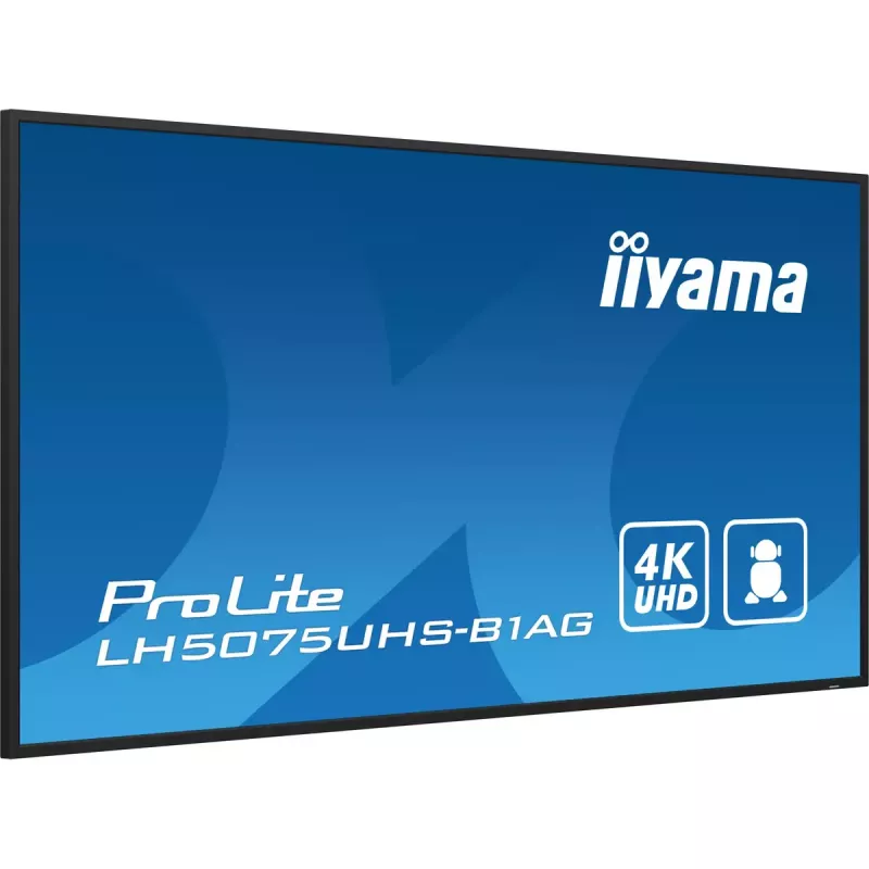 Ecrã de sinalização digital ecrã plano iiyama LH5075UHS-B1AG 49,5