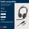 HP Poly Blackwire 5220 Headset estéreo USB-C + ficha jack 3,5 mm + adaptador USB-C/A