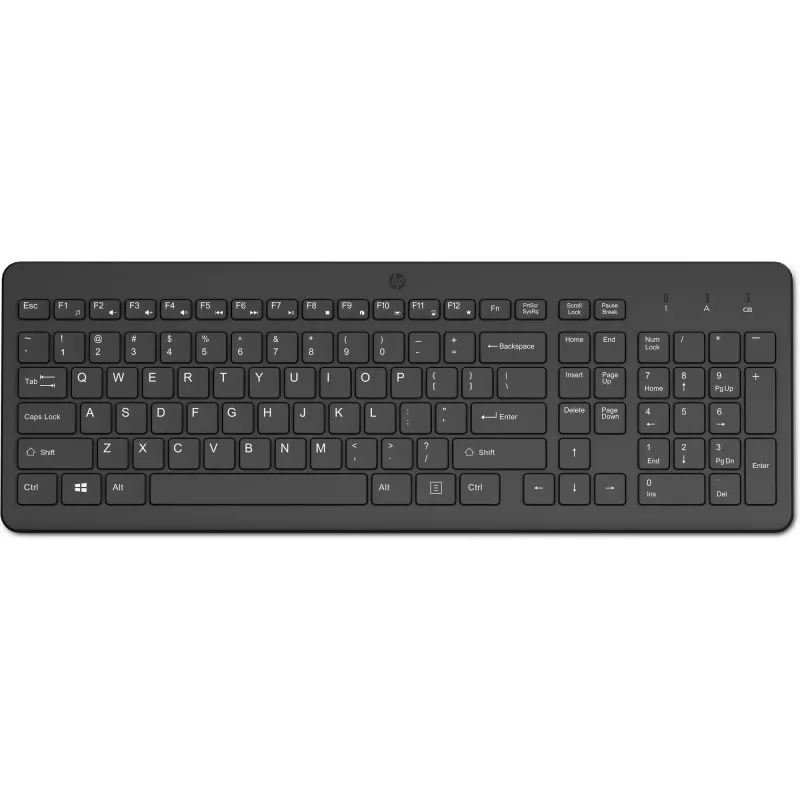 HP 225 Teclado sem fios tamanho completo sem fios RF universal preto 805T1AA#ABD