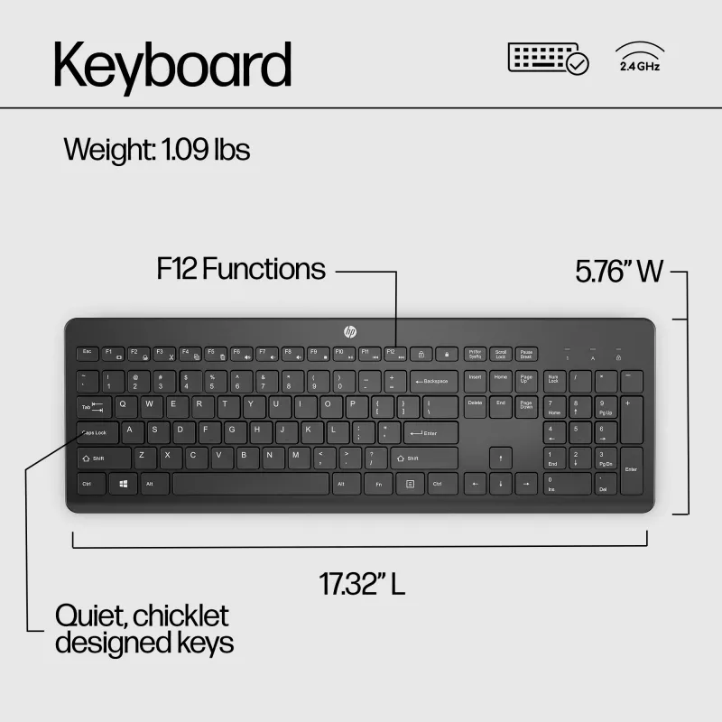HP 230 Teclado sem fios