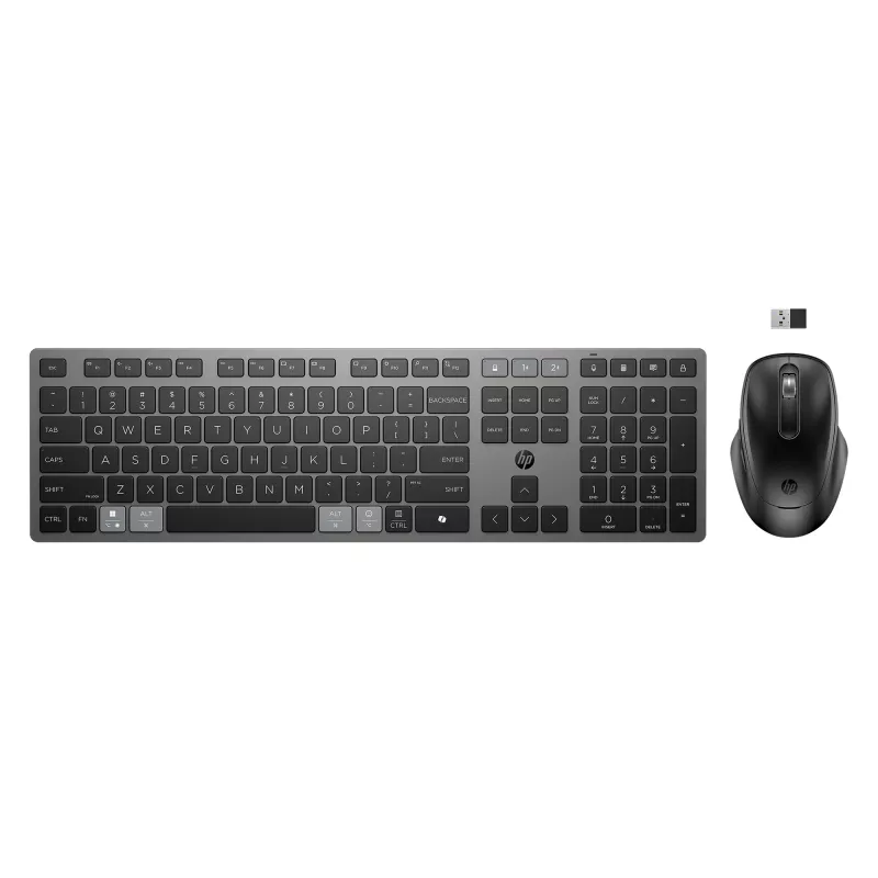 HP 725 Conjunto de teclado e rato sem fios recarregável multi-dispositivo