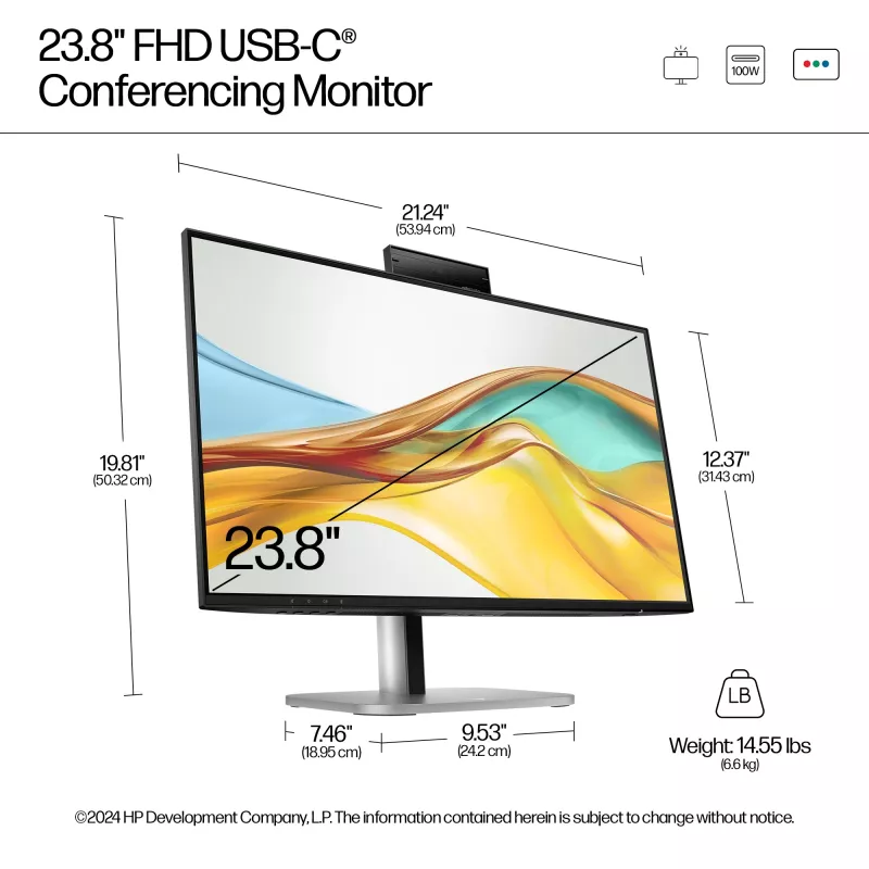 Monitor de conferência HP Series 5 Pro 23,8