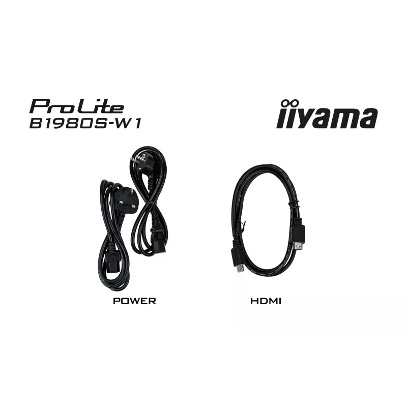 Monitor de computador iiyama ProLite B1980S-W1 48,3 cm (19