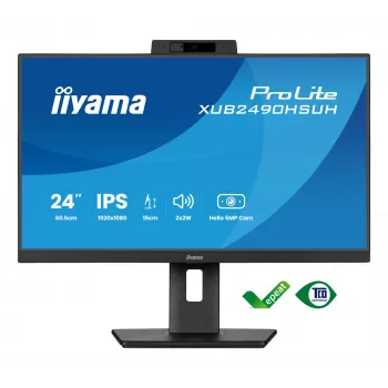 Monitor de computador iiyama XUB2490HSUH-B2 60,5 cm (23,8 inch) 1920 x 1080 píxeis Full HD LED preto