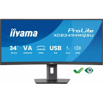 Monitor de computador iiyama ProLite XCB3494WQSU-B1 86,4 cm (34