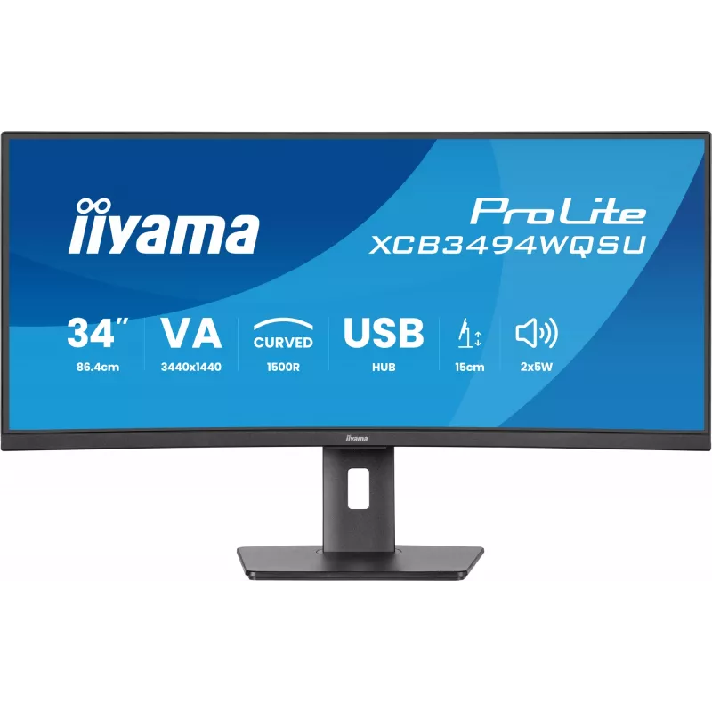 Monitor de computador iiyama ProLite XCB3494WQSU-B1 86,4 cm (34