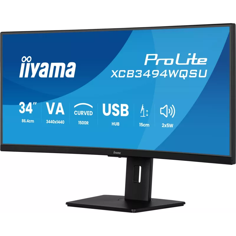 Monitor de computador iiyama ProLite XCB3494WQSU-B1 86,4 cm (34