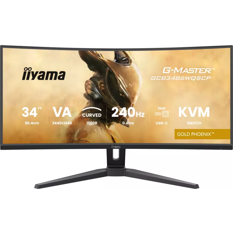 Monitor de computador iiyama G-MASTER GCB3486WQSCP-B1 86,4 cm (34
