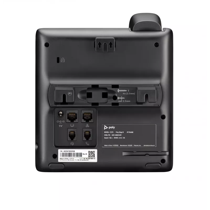 Telefone IP POLY Edge B10/20/30 Fonte de alimentação 5V/1A Auscultador com fio