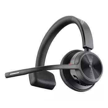 Headset HP Poly Voyager 4310-M UC + cabo USB-A para USB-C + dongle BT700