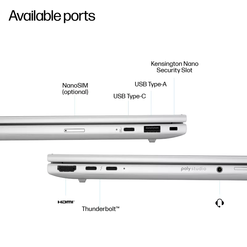 Portátil HP EliteBook 8 G1a 14 inch AMD Ryzen AI 5 340 32GB 512GB SSD Windows 11 Pro
