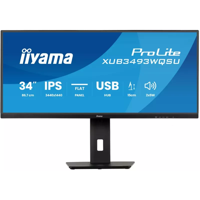 Monitor de computador IIYAMA ProLite XUB3493WQSU-B6 34