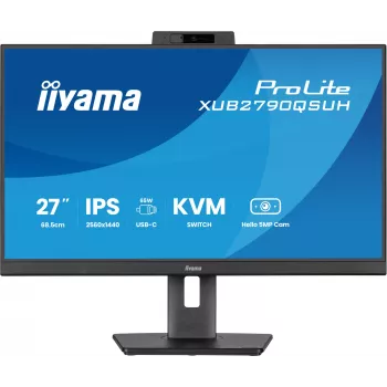 Monitor de computador iiyama ProLite XUB2790QSUH-B2 68,6 cm (27 inch) 2560 x 1440 píxeis Quad HD LED preto