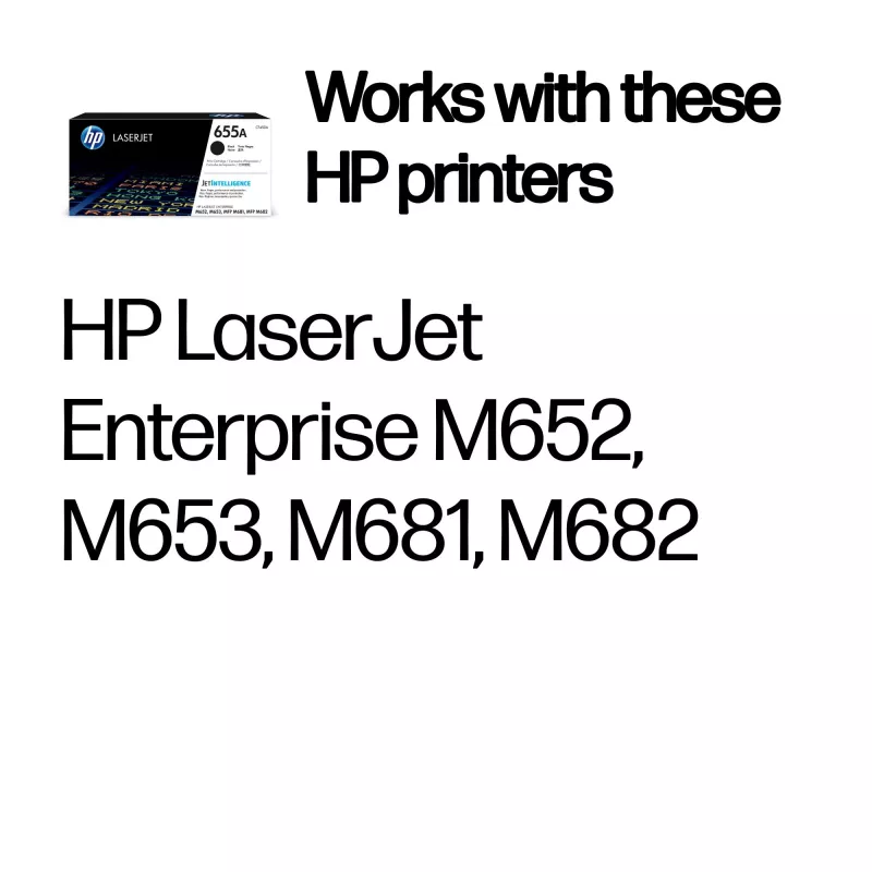 Toner original HP 655A LaserJet preto, 12500 páginas, preto, 1 unid.