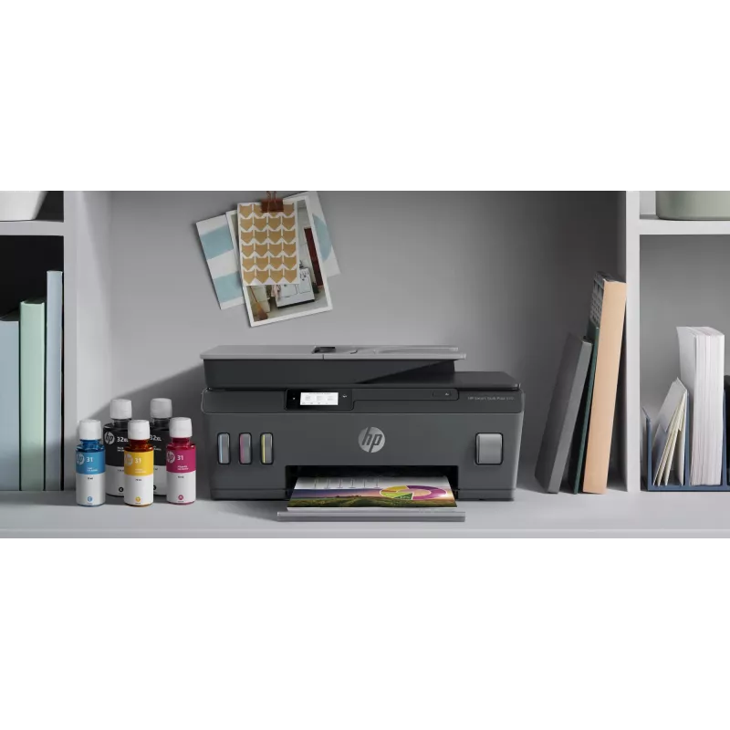 HP Smart Tank Plus 570 Impressora multifunções sem fios a cores, copiadora, scanner