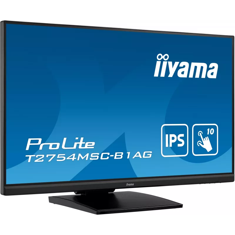 Monitor iiyama ProLite T2754MSC-B1AG 68,6 cm (27 polegadas) 1920 x 1080 píxeis Full HD LED ecrã tátil multiuser preto